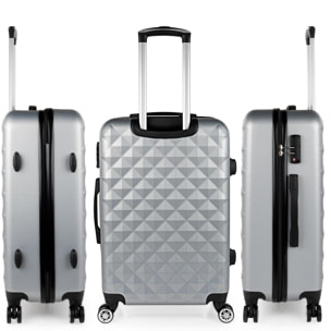 Trolley Mediano 60 Cms Itaca Diamond Plata