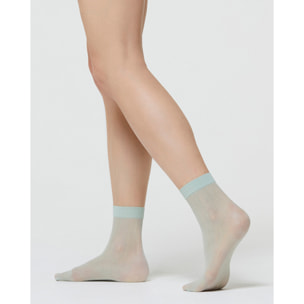 CALZINO VELATO CAROL CON MOTIVO RIGHE VERTICALI