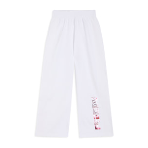 Pantaloni Bambina Wide Leg in Cotone Elasticizzato