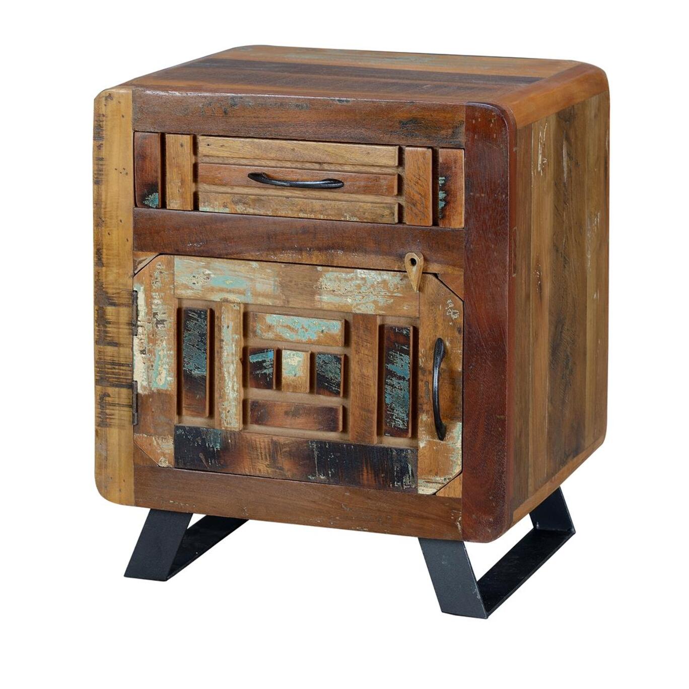 Mesita - Madera reciclada - 50x40x60cm