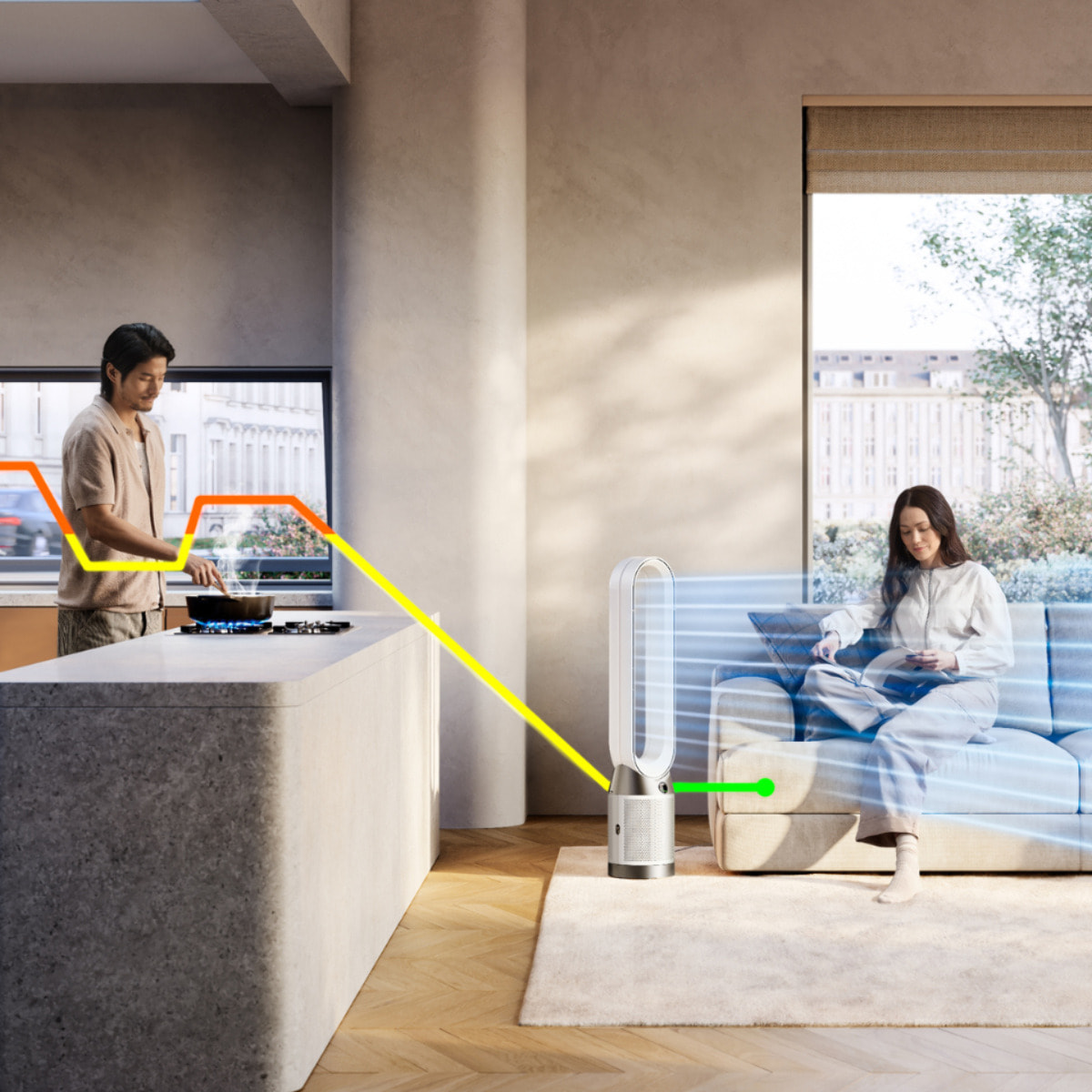 Purificateur ventilateur Dyson Purifier Cool PC1 (Blanc) - Reconditionné