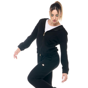 Chándal con capucha y cremallera para mujer Leone Chic Boxing