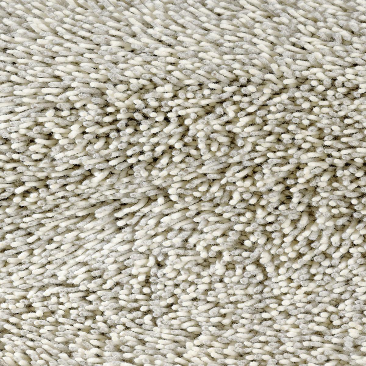 Tapis longs poils shaggy tissé en laine motif uni PIWA