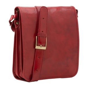 Borsa a tracolla  da uomo In Vera pelle Made in Italy 29x24x9 cm