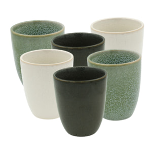 Lot de 6 tasses, MILA