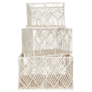 Panier Rectangulaire Gigogne X3 Boho