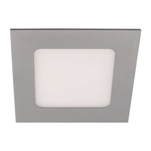 Easy square downlight cuadrado con luz led blanco cálido 3000K en color gris