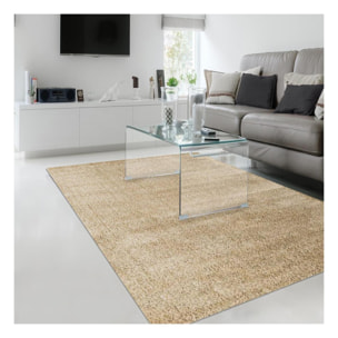Tapis longs poils shaggy tissé motif uni NADI