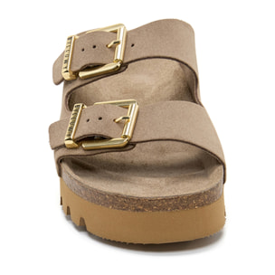 SANDALO CON ZEPPA BILLOWY MARRONE