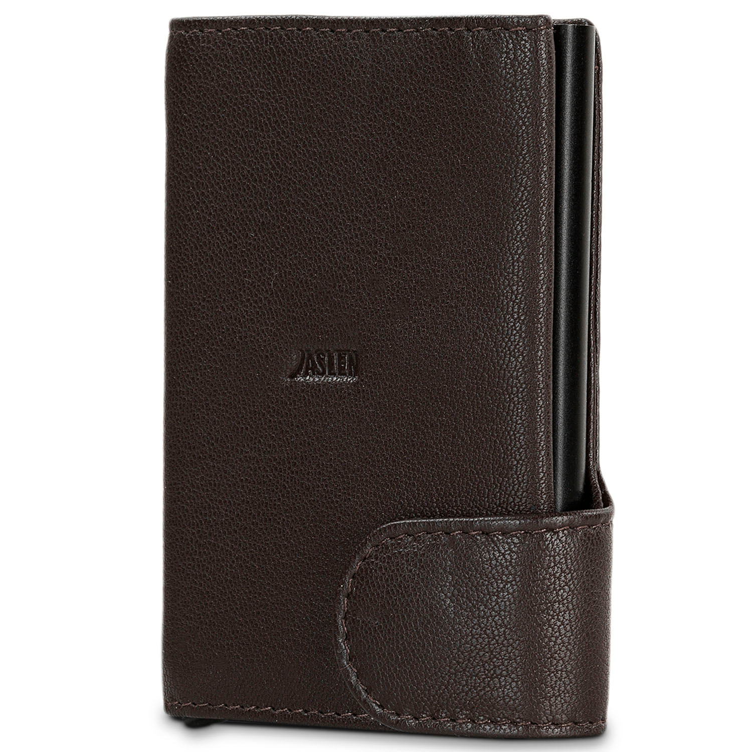 Cartera Tarjetero Hombre Billetera Piel Fina, Cómoda Y Ligera Para Tarjetas De Crédito. Carcasa Metálica Con Capacidad Para 7 Tarjetas Fundas Capa Protección Rfid