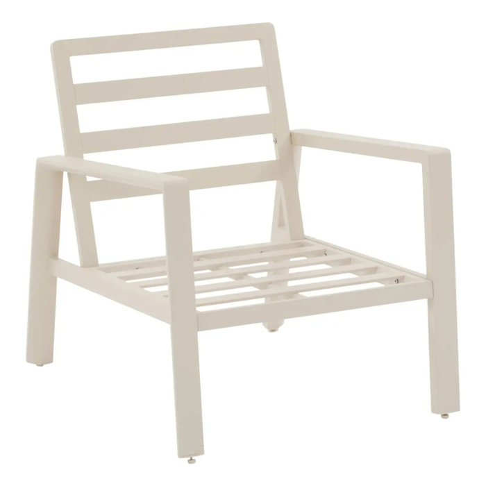 Fauteuil de salon de jardin Luzane argile