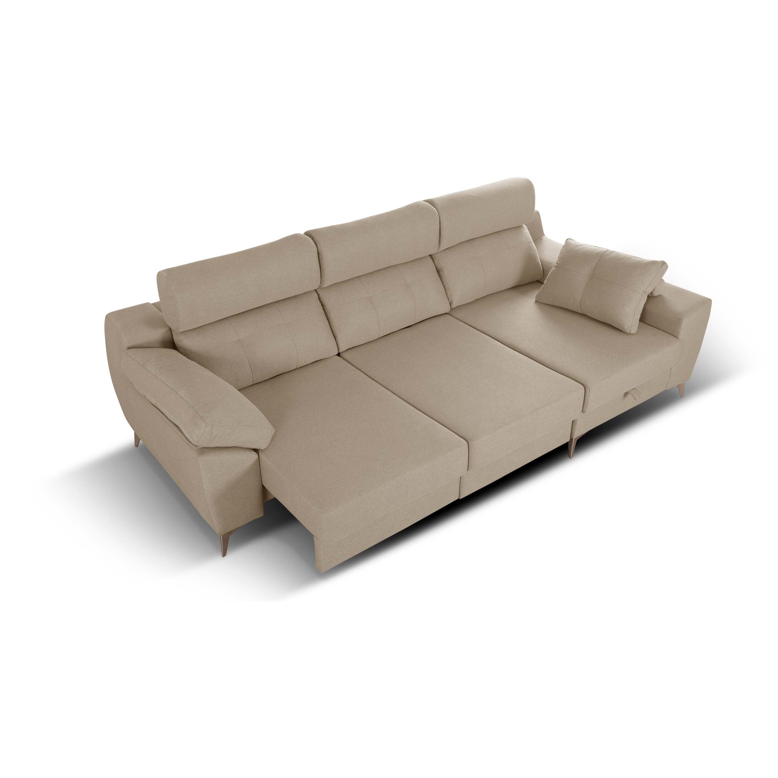 Sofa-Cama Chaise Elegance Beige Derecha