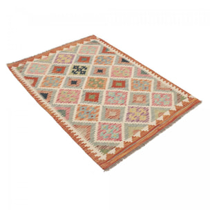 Tapis kilim au motif géométrique, tissage plat, VEJAPI