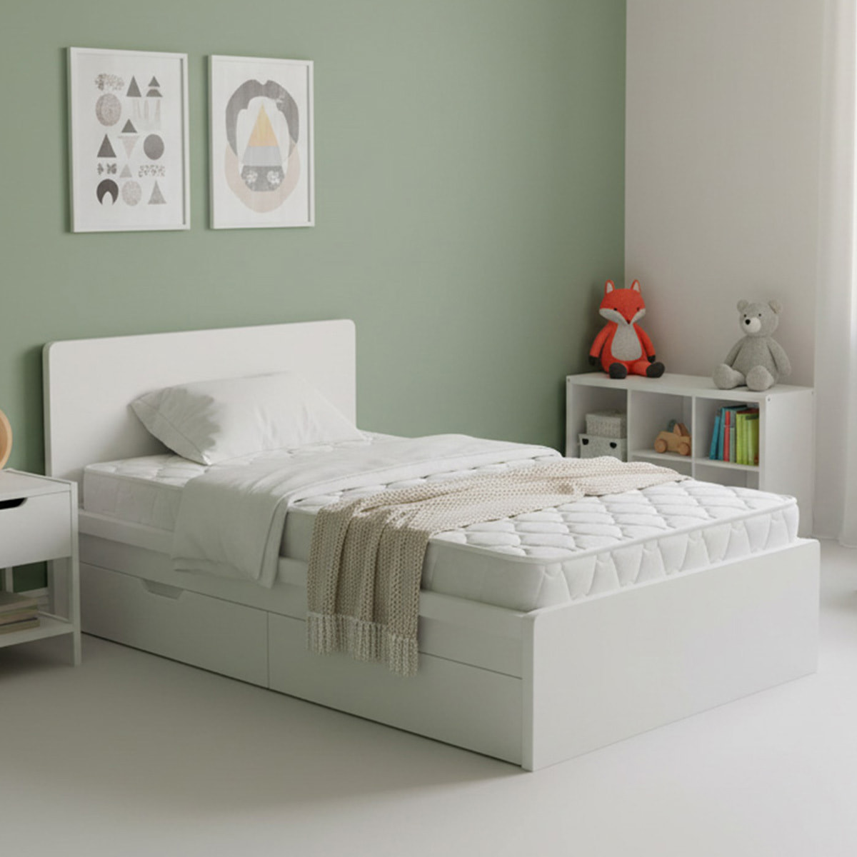 Matelas Bout'Chou, 11 cm, Mousse Haute Densité, Confort Moelleux, Soutien Medium, Certifications CertiPUR & Oeko-Tex