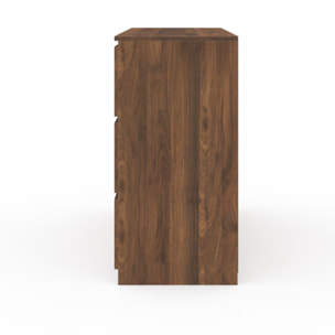 Commode 6 tiroirs Tomi - Bois noyer