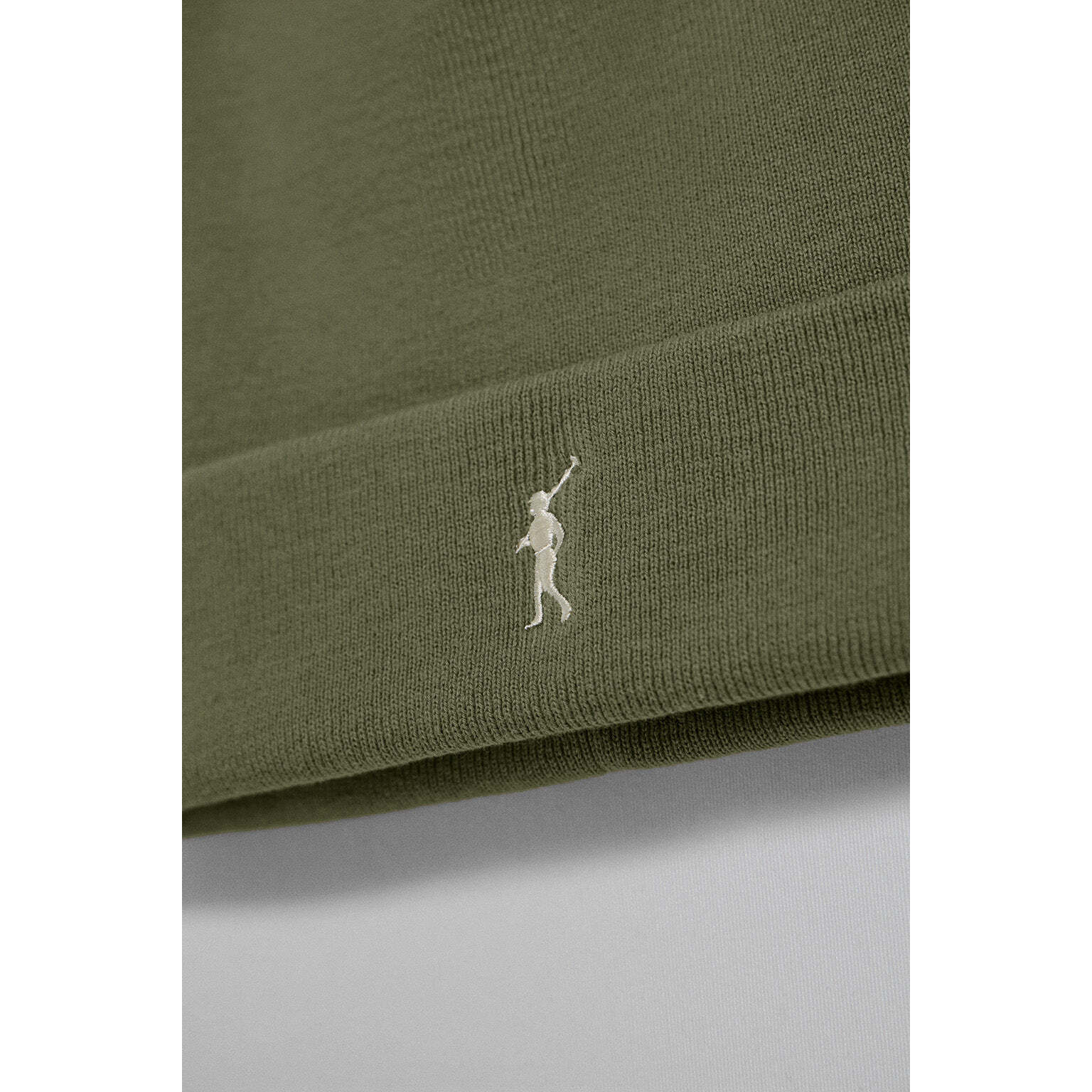 Cappellino in lana Vinny verde militare con logo ricamato Rigby Go