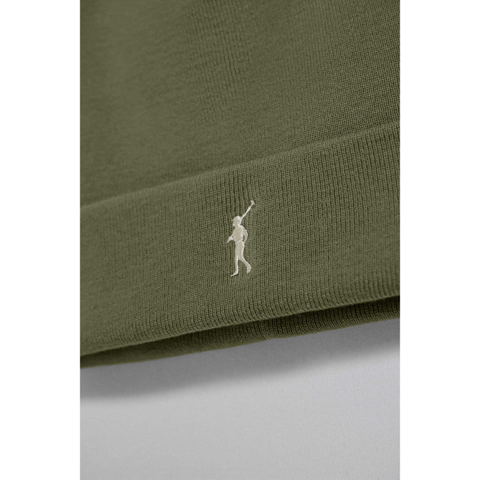 Cappellino in lana Vinny verde militare con logo ricamato Rigby Go