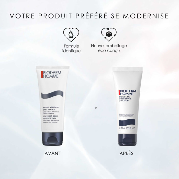 Biotherm Homme - Émulsion Après-Rasage Apaisante Sans Alcool 75 ml