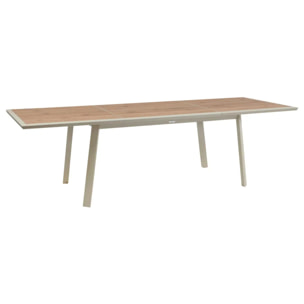 Table de jardin 10 places Pavane extensible argile