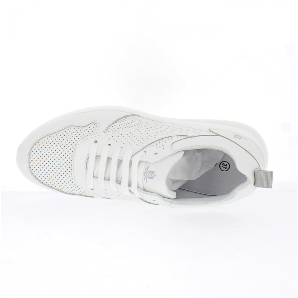 Armata di Mare Scarpe Donna Sneakers Casual con la Zeppa con Soletta Rimovibile in Memory Foam AMD S22H1017 White