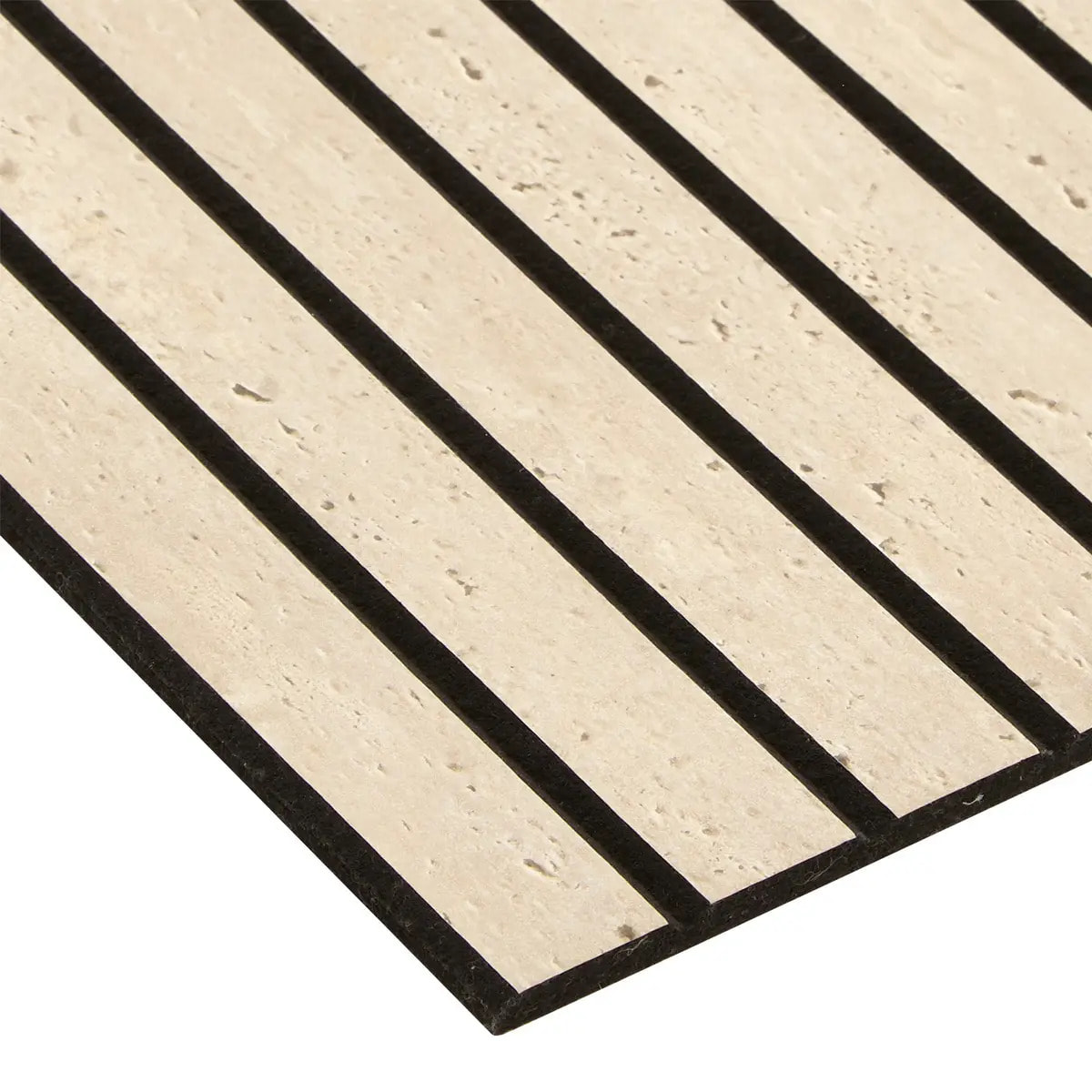 Lot de 2 stickers muraux effet travertin Ribo 30x30cm