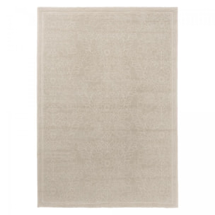 Tapis salon et chambre fait main en coton motif floral TAIL