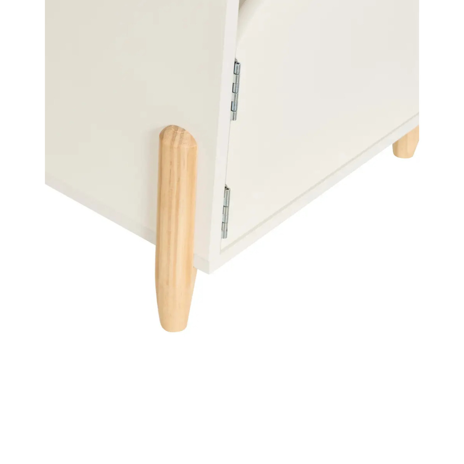 Table de chevet enfant Douceur blanc 35,5x40cm