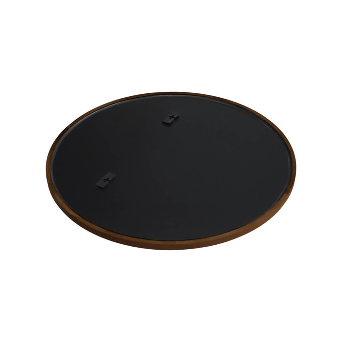 Miroir rond bois d'hévéa Ø60cm IVY
