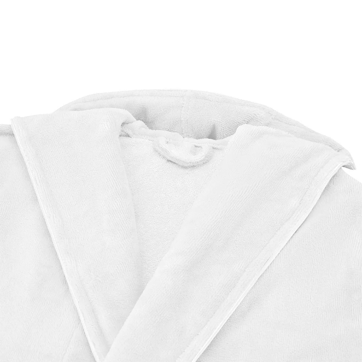 Peignoir coton mélangé 300 g/m² uni blanc Teddy blanc
