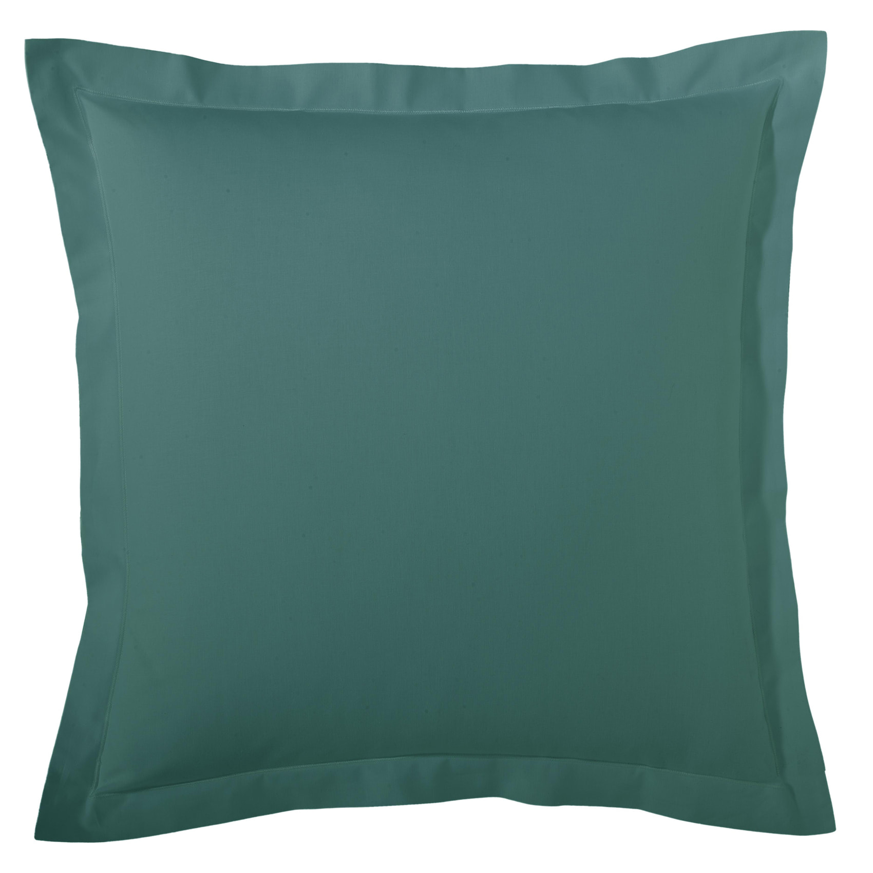 Taie d’oreiller percale de coton made in France - Vert emeraude