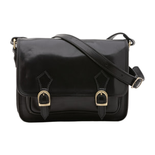 Borsa a tracolla  da donna In Vera pelle Made in Italy 27,5x22x12 cm