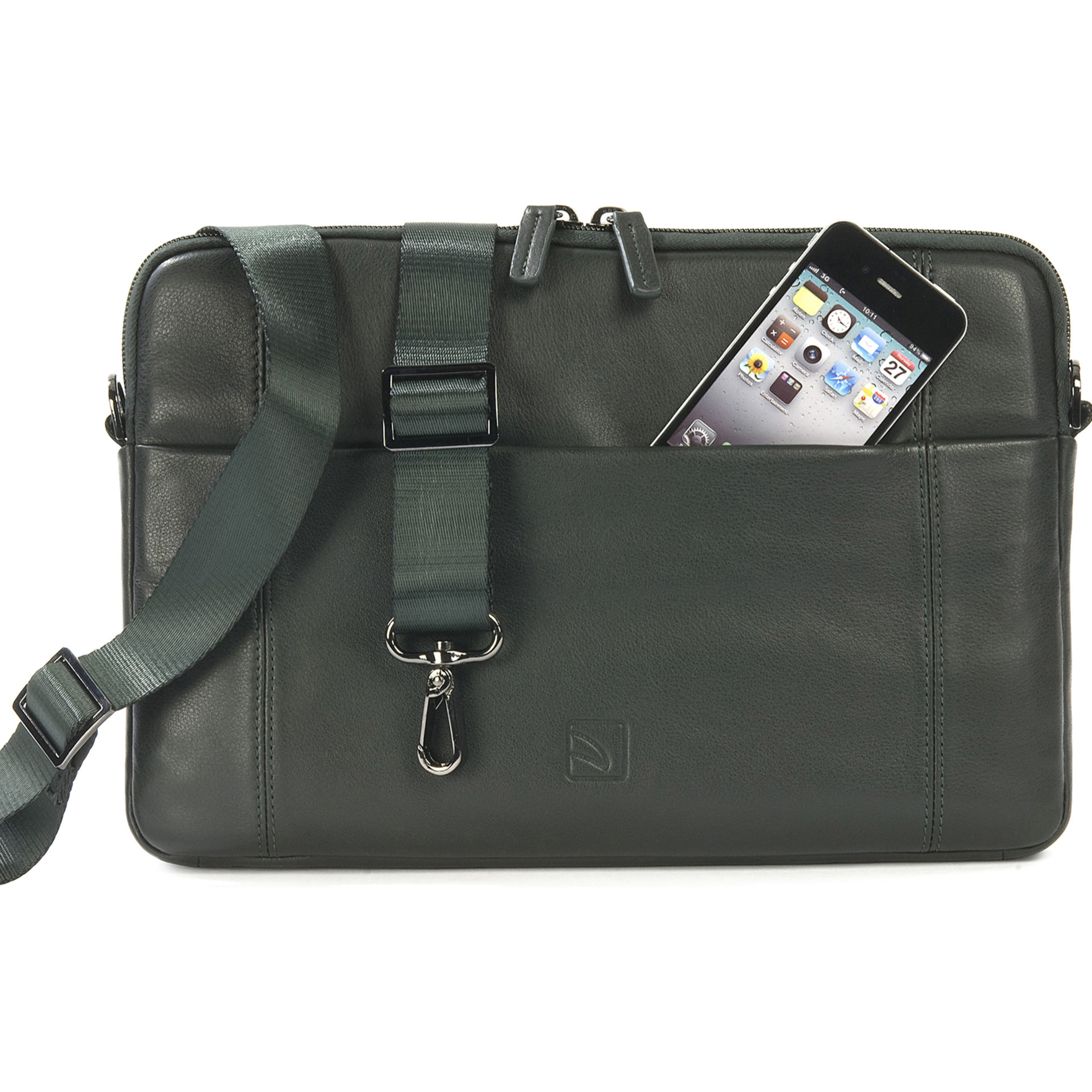 Borsa a tracolla  unisex In Vera pelle Made in Italy 34x23x8,5 cm