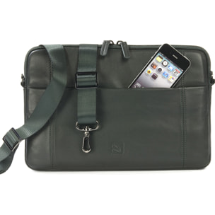 Borsa a tracolla  unisex In Vera pelle Made in Italy 34x23x8,5 cm