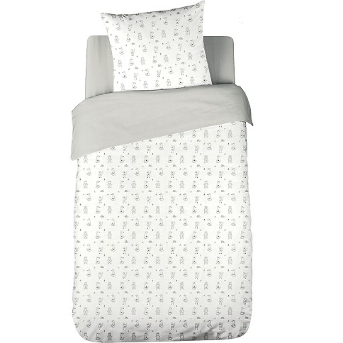 Parure Housse De Couette 2pcs 100%gaze De Coton 57fils Foret