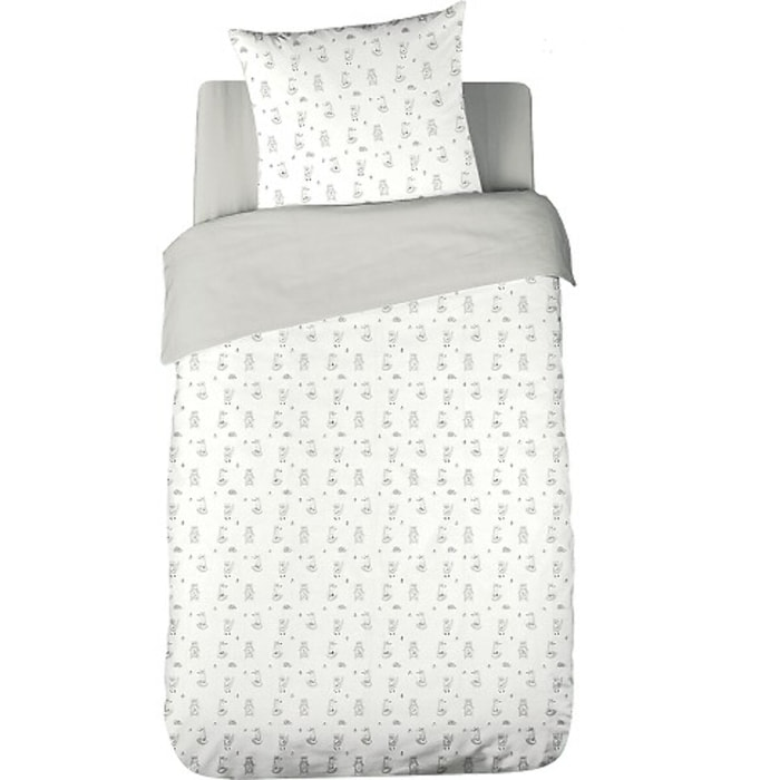 Parure Housse De Couette 2pcs 100%gaze De Coton 57fils Foret