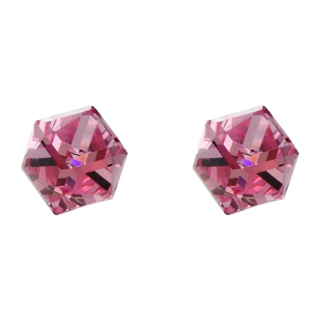 Pendientes Cubik adornado con cristales de Swarovski