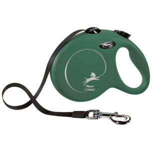 Laisse New Classic M Tape 5 m Olive green Flexi CL20T5-251-O-20