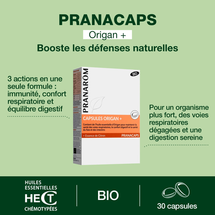 Pranarom - Pack Immunité & Digestion Bio - 30 capsules