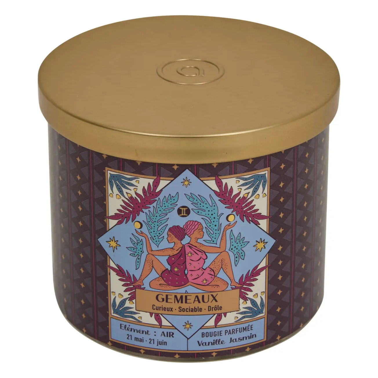 Bougie parfumée Astro 396g pot verre assorti