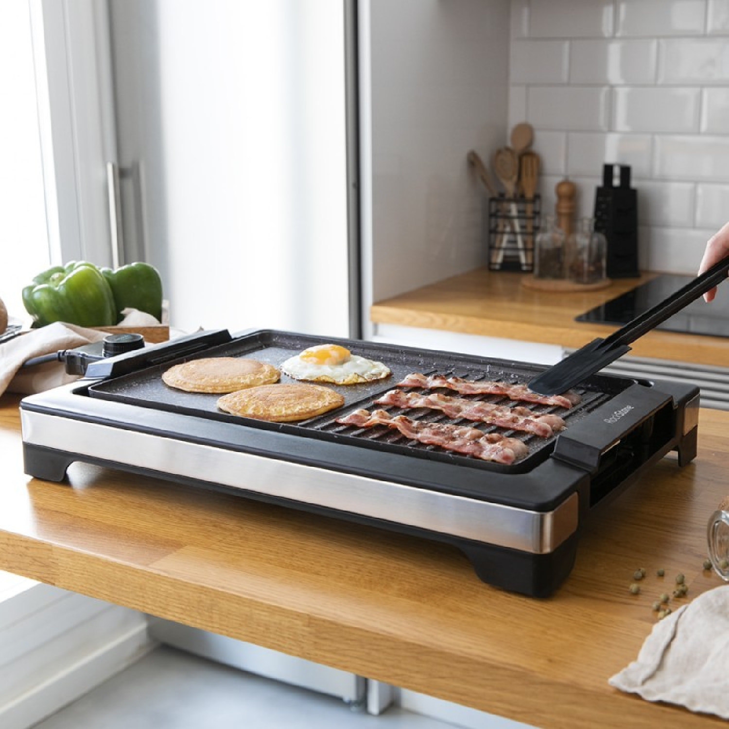 Cecotec Plancha-gril Électrique Tasty&Grill 2000 Inox MixStone. 2000W, Thermosta