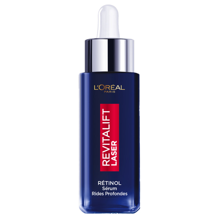 L'Oréal Paris Revitalift Laser Sérum Nuit Rétinol Pur Rides Profondes 30ml