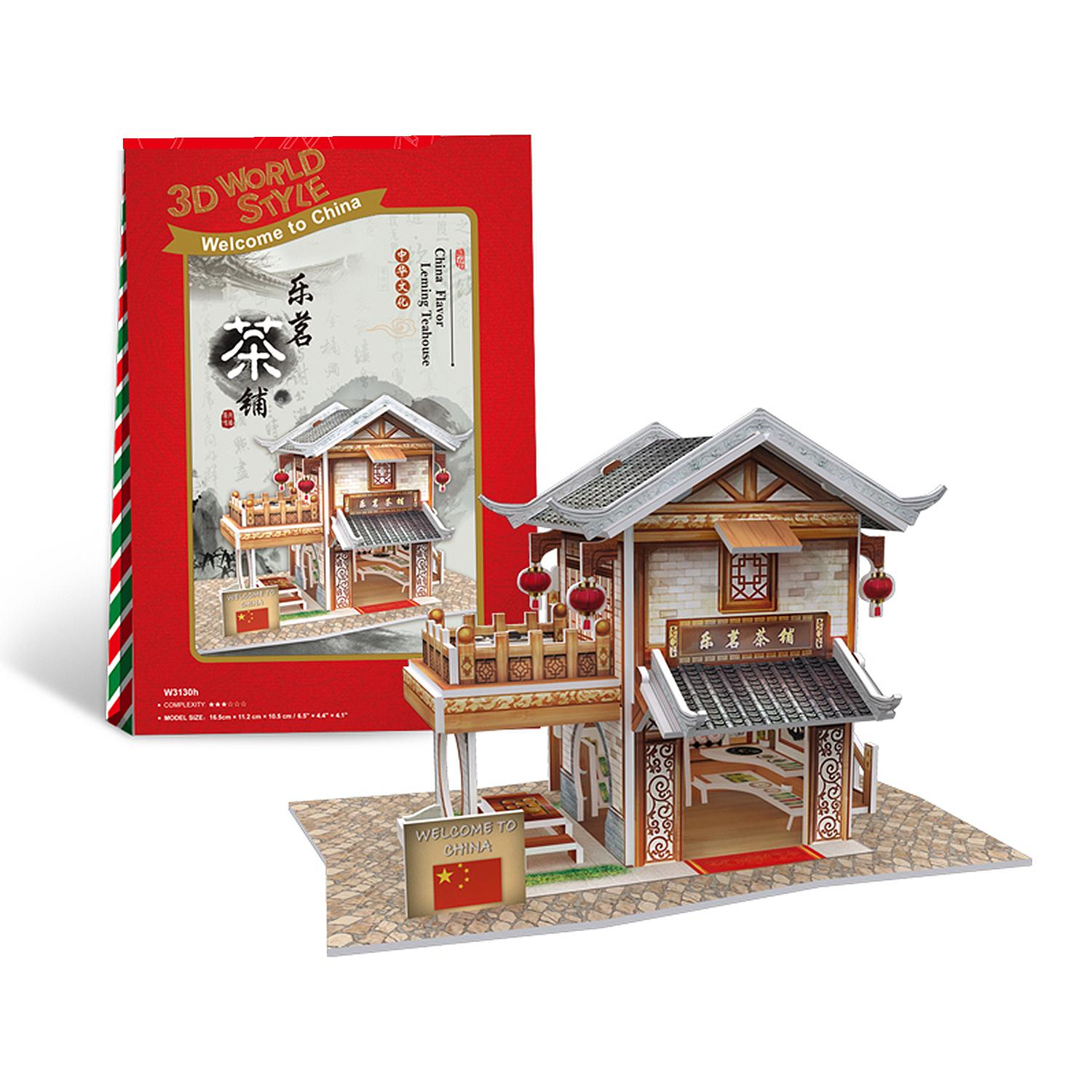 Puzzle 3D WORLD STYLE CHINA ORIENTAL TIENDA DE TÉ LEMIN tradicional