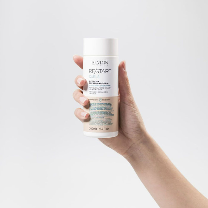 RE/START CURLS - Lotion Rafraîchissante Définitrice de Boucles Cheveux Ondulés, Frisés et Bouclés 200 ml