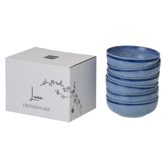 J-Line Bol Luna - céramique - bleu - medium
