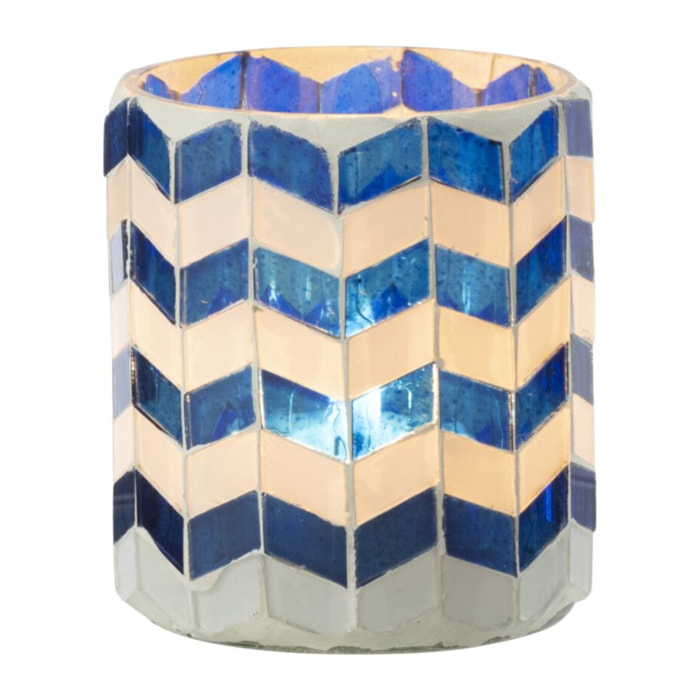 J-Line Chandelier - verre - bleu/blanc - small - 2 pièces