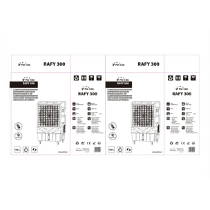 Climatizador evaporativo de gran caudal y depósito de 100L RAFY 300 PURLINE