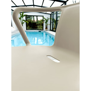 DIEGO - Fauteuil de jardin empilable en Polypropylène