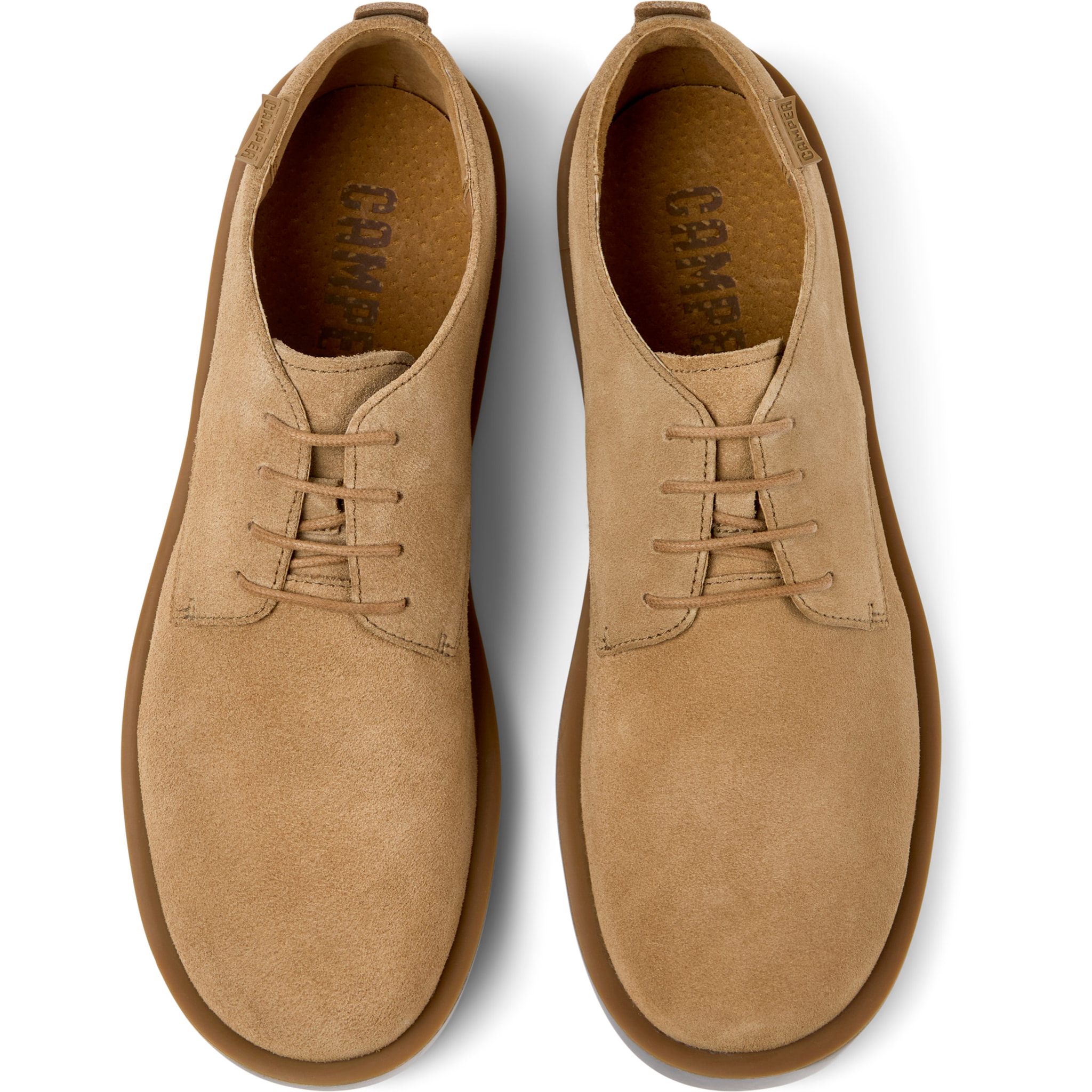 Zapatos de cordones - CAMPER Wagon - Marron - Piel de ante