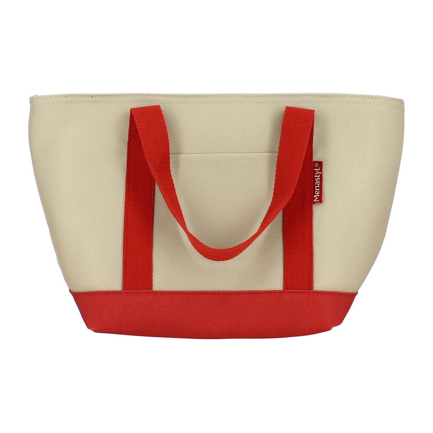 Sac en tissu isotherme beige et rouge 7L COLORAMA