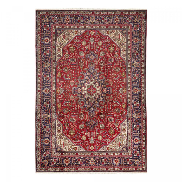 Tapis d'orient oriental, noué main, laine et soie, ARAJU